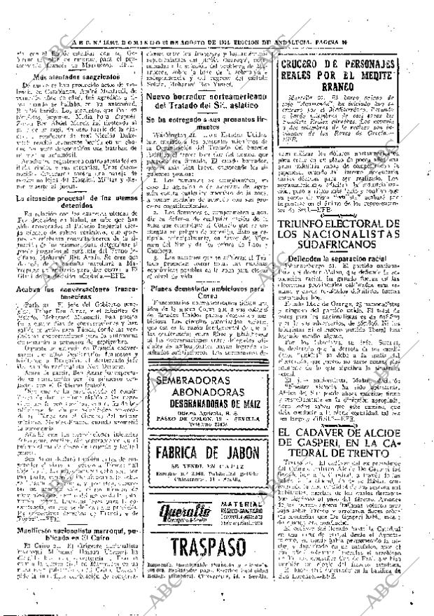 ABC SEVILLA 22-08-1954 página 20