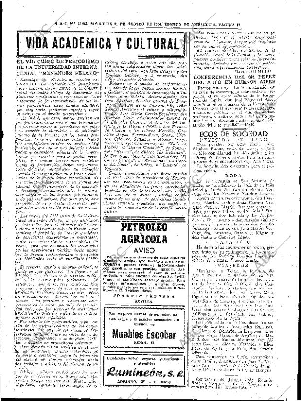 ABC SEVILLA 24-08-1954 página 17