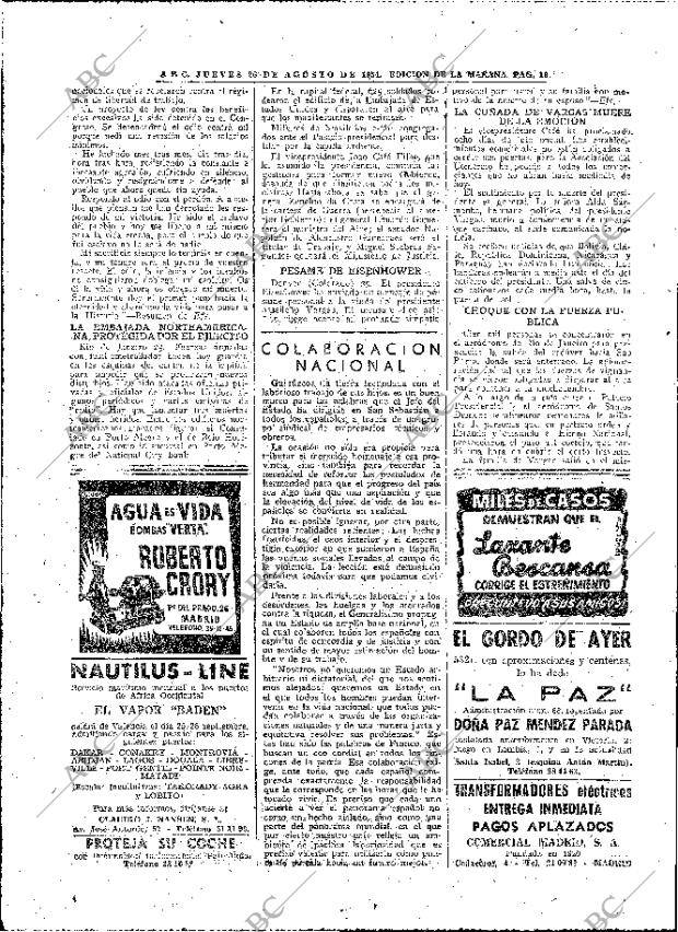 ABC MADRID 26-08-1954 página 16