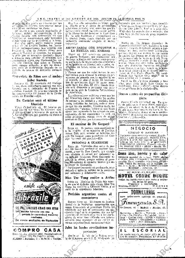 ABC MADRID 26-08-1954 página 20