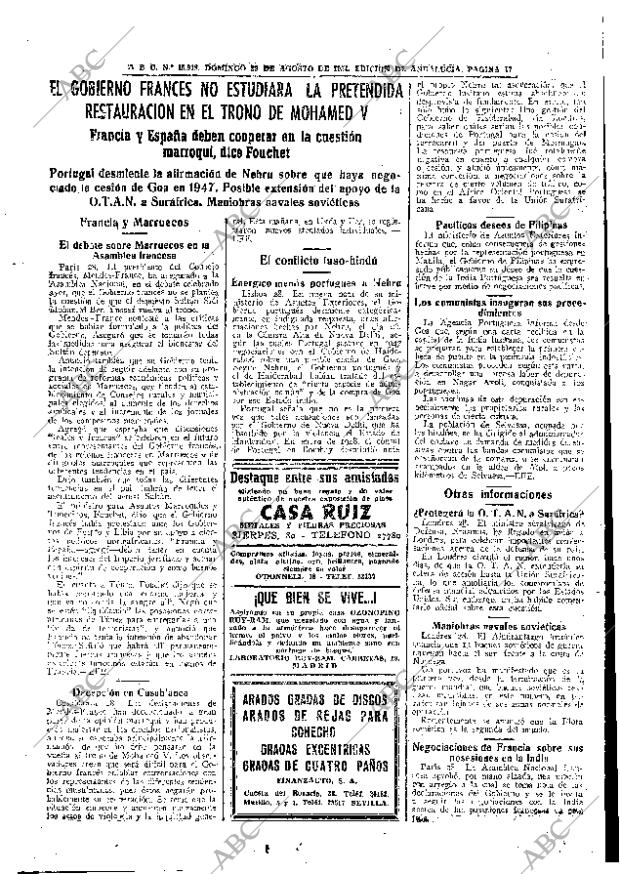 ABC SEVILLA 29-08-1954 página 17