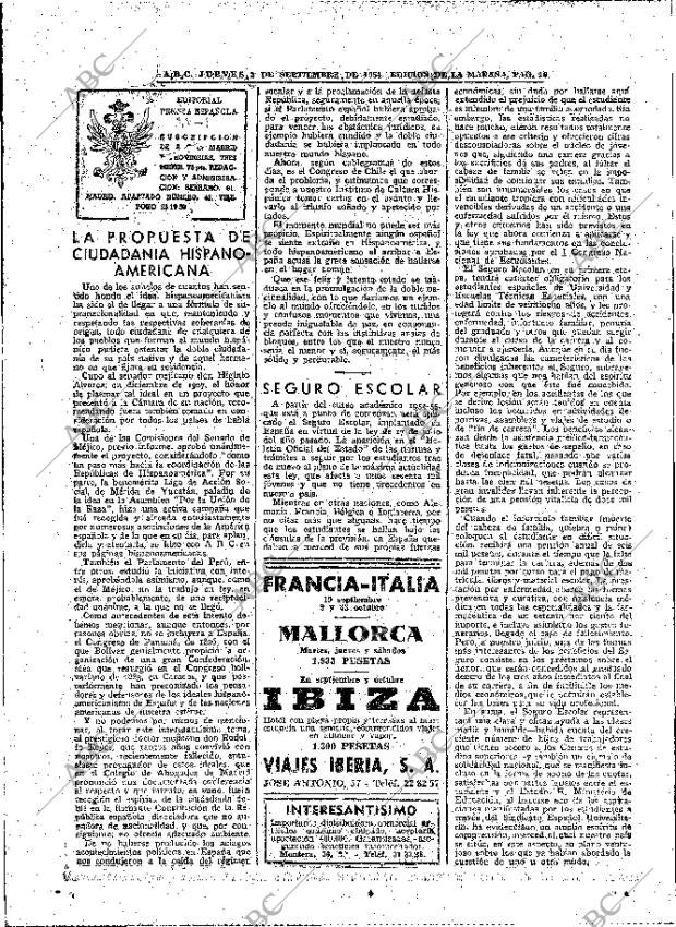 ABC MADRID 02-09-1954 página 16