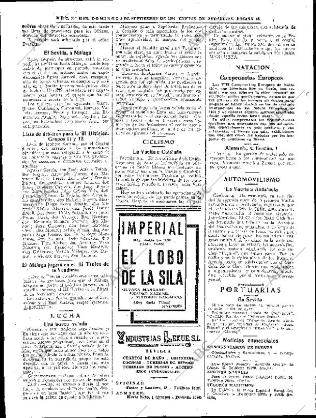 ABC SEVILLA 05-09-1954 página 28