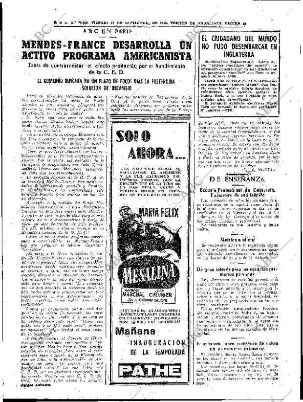 ABC SEVILLA 10-09-1954 página 15