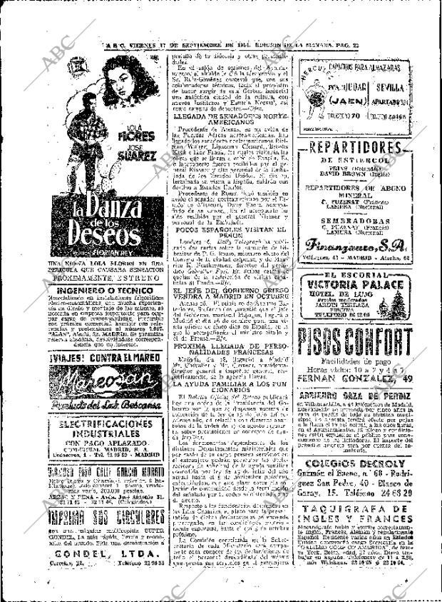ABC MADRID 17-09-1954 página 22