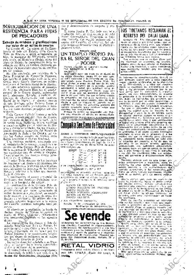 ABC SEVILLA 17-09-1954 página 14