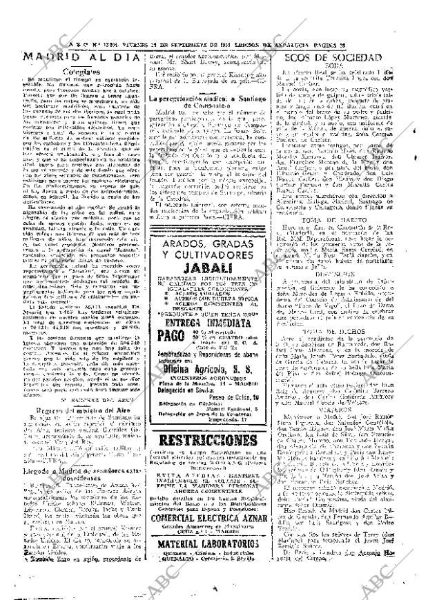 ABC SEVILLA 17-09-1954 página 16