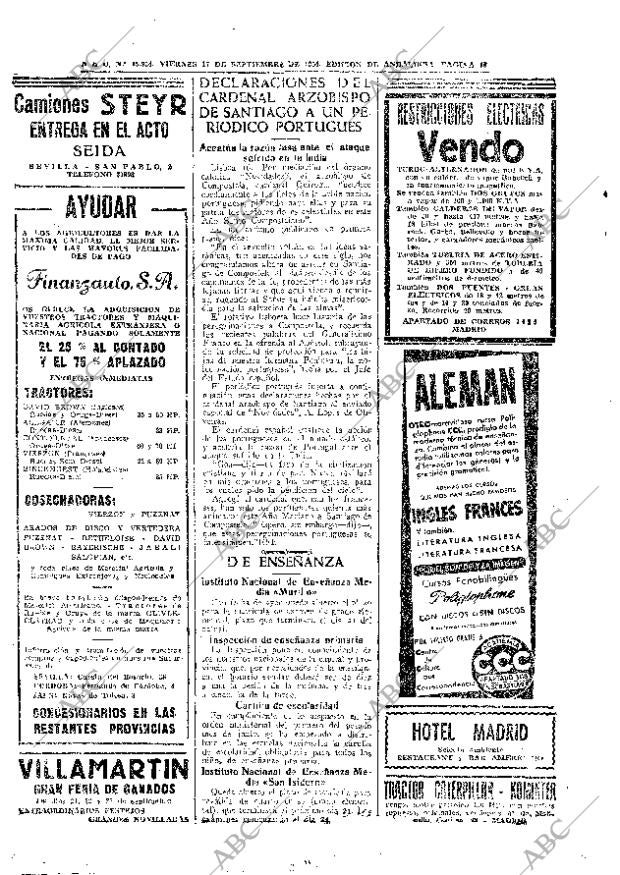 ABC SEVILLA 17-09-1954 página 18