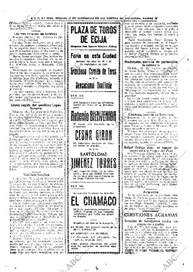 ABC SEVILLA 17-09-1954 página 22