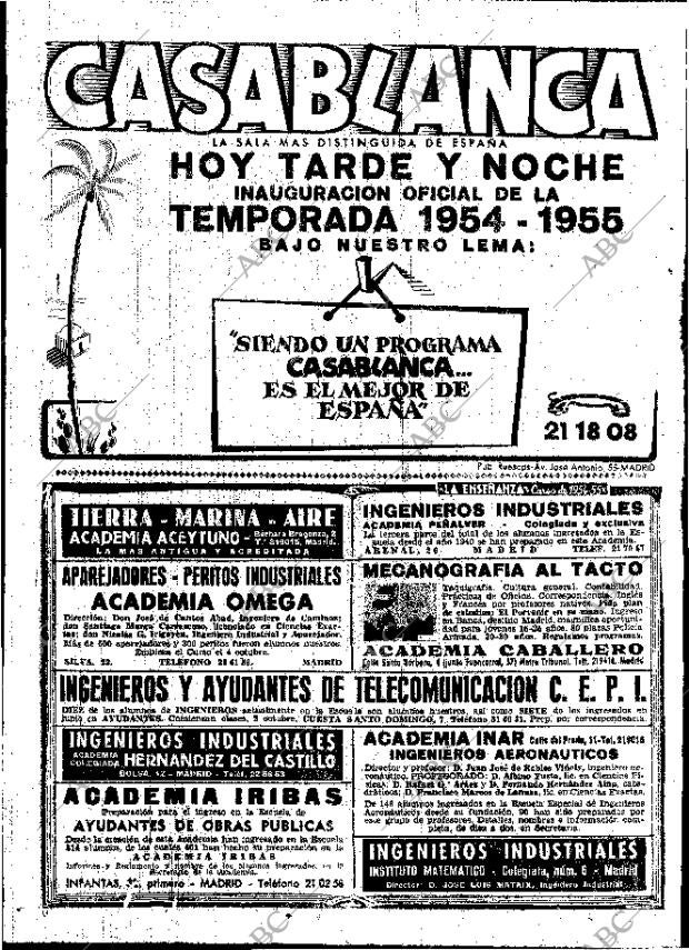 ABC MADRID 18-09-1954 página 4