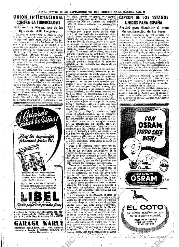 ABC MADRID 23-09-1954 página 20