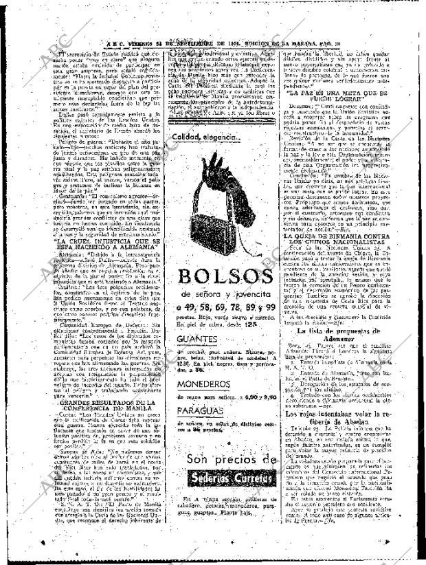 ABC MADRID 24-09-1954 página 20