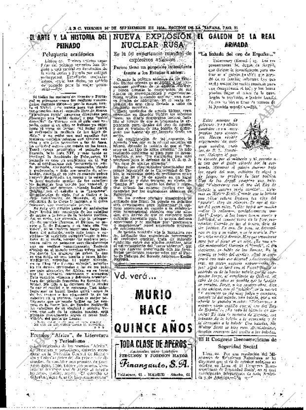 ABC MADRID 24-09-1954 página 21