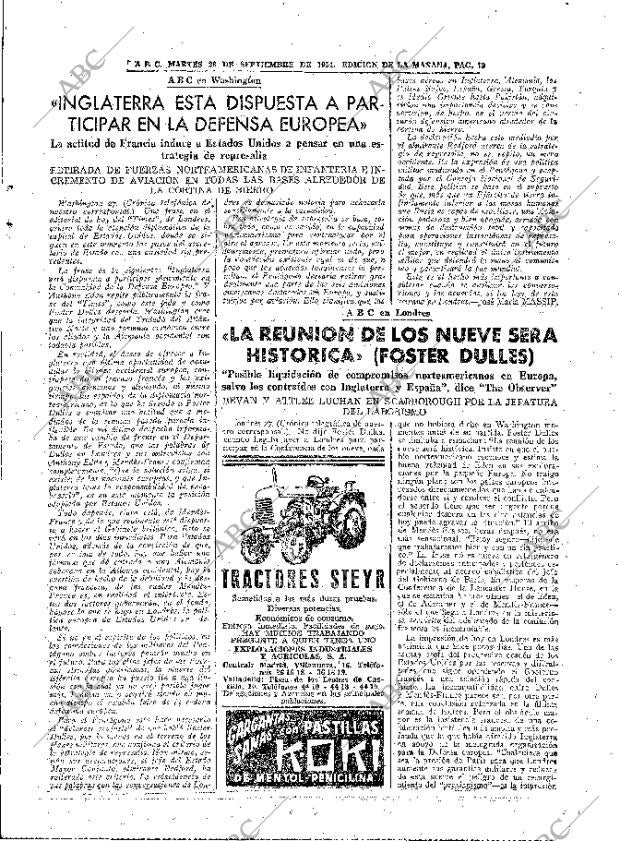 ABC MADRID 28-09-1954 página 19