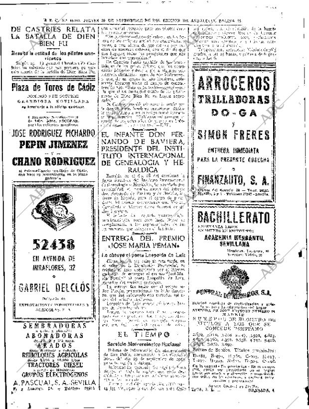 ABC SEVILLA 30-09-1954 página 14