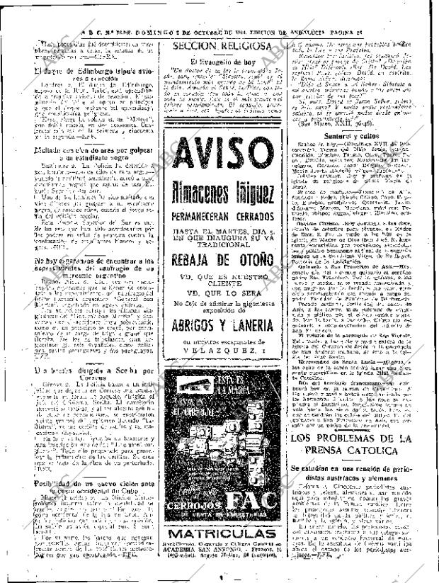 ABC SEVILLA 03-10-1954 página 26