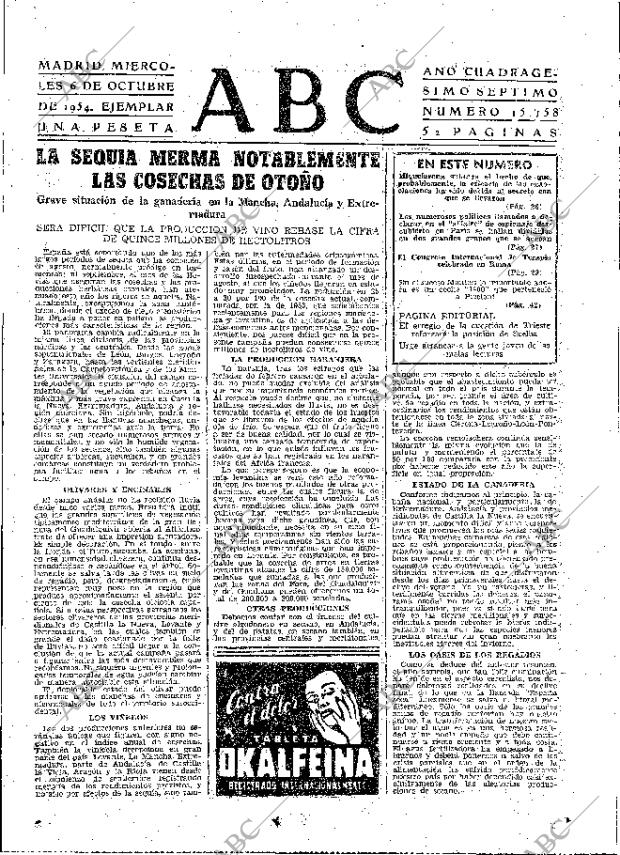 ABC MADRID 06-10-1954 página 23