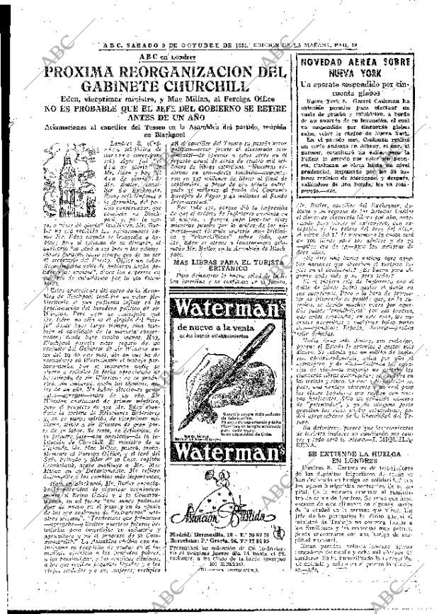 ABC MADRID 09-10-1954 página 19