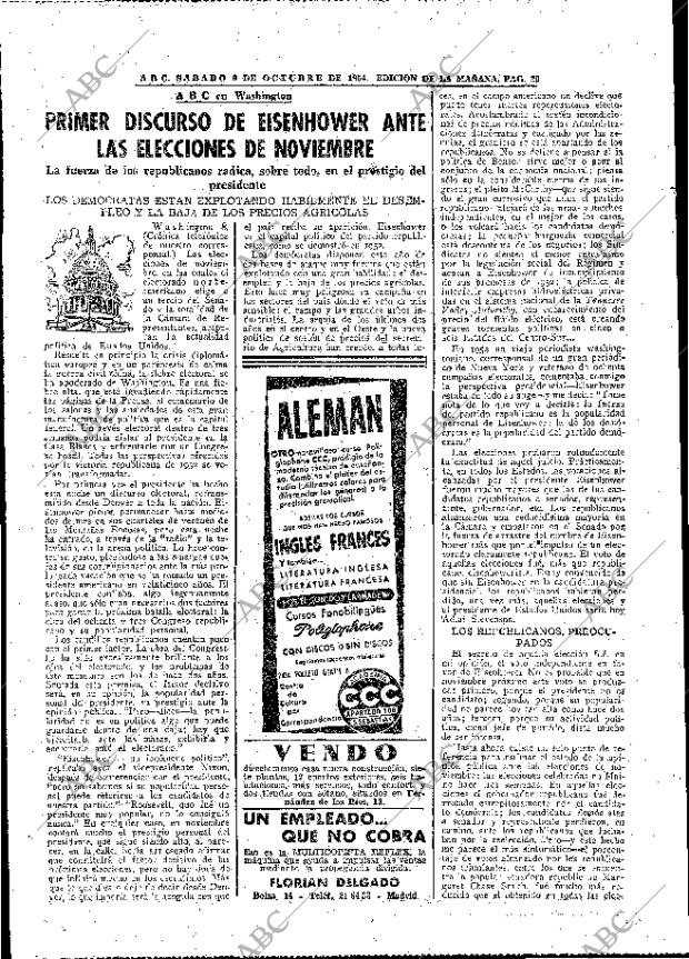 ABC MADRID 09-10-1954 página 20