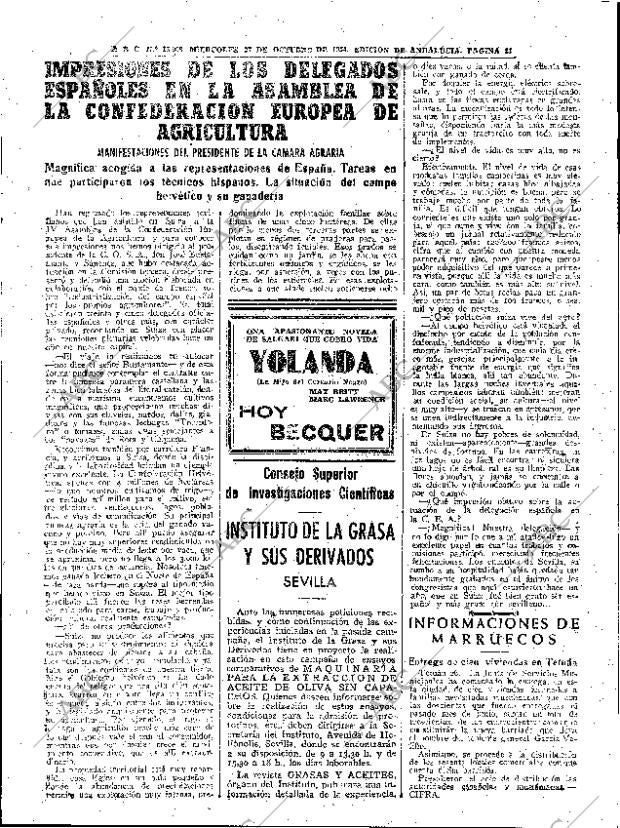 ABC SEVILLA 27-10-1954 página 21