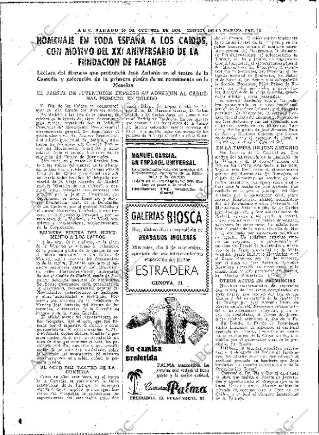 ABC MADRID 30-10-1954 página 18