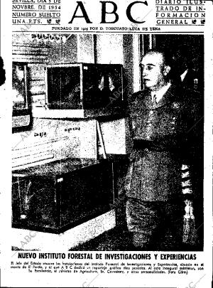 ABC SEVILLA 05-11-1954 página 1