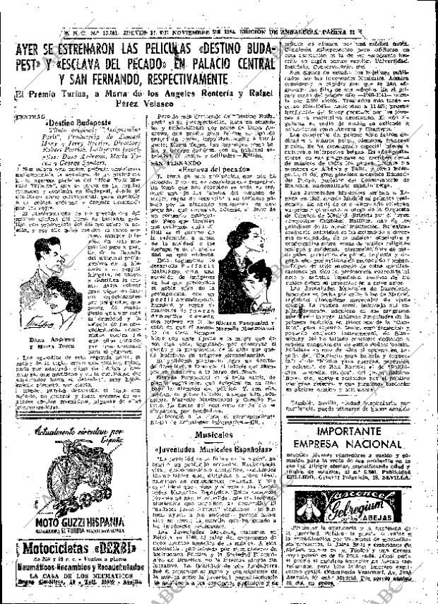 ABC SEVILLA 11-11-1954 página 21