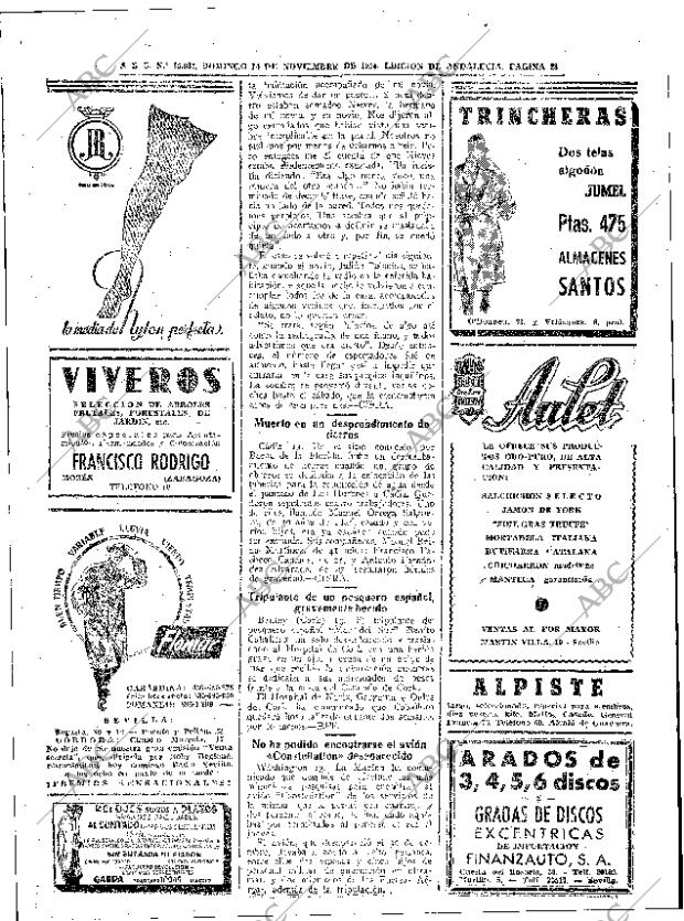 ABC SEVILLA 14-11-1954 página 28