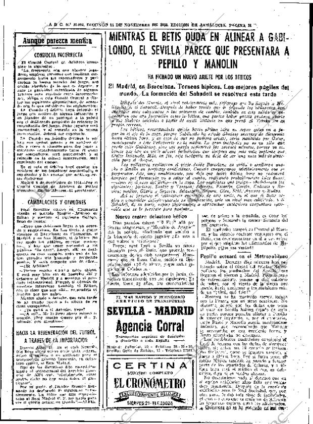 ABC SEVILLA 14-11-1954 página 31