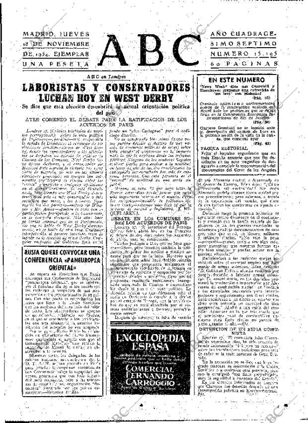 ABC MADRID 18-11-1954 página 15