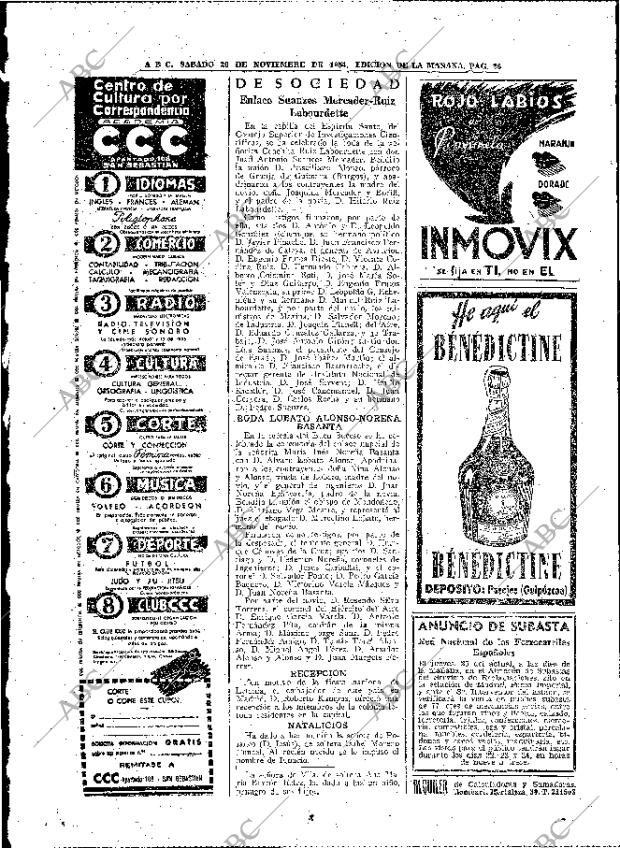 ABC MADRID 20-11-1954 página 26