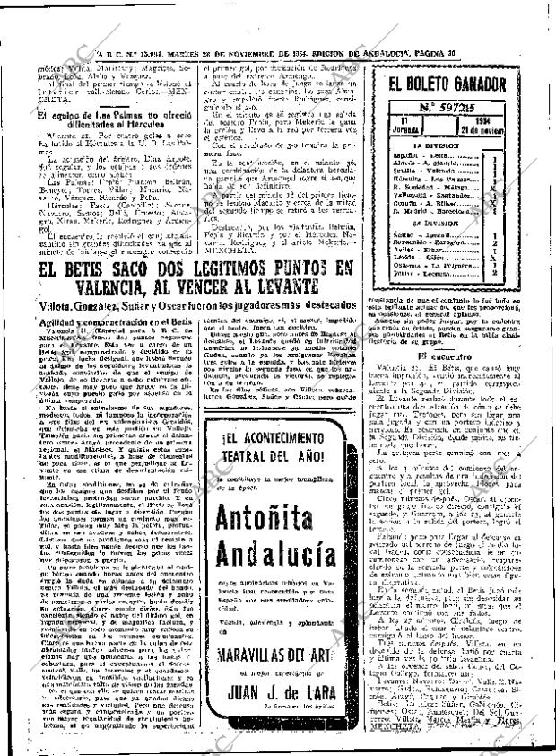 ABC SEVILLA 23-11-1954 página 30