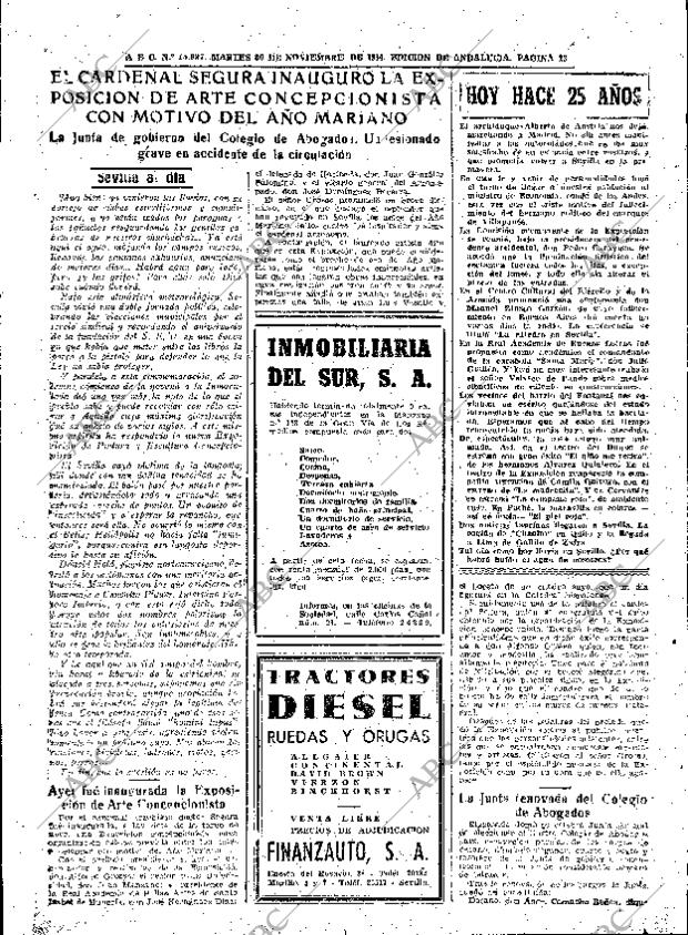 ABC SEVILLA 30-11-1954 página 23