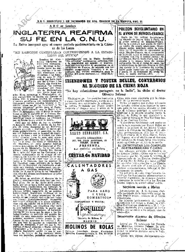 ABC MADRID 01-12-1954 página 21