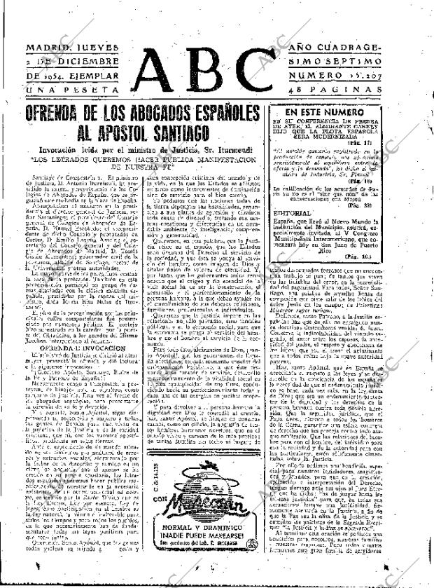 ABC MADRID 02-12-1954 página 15
