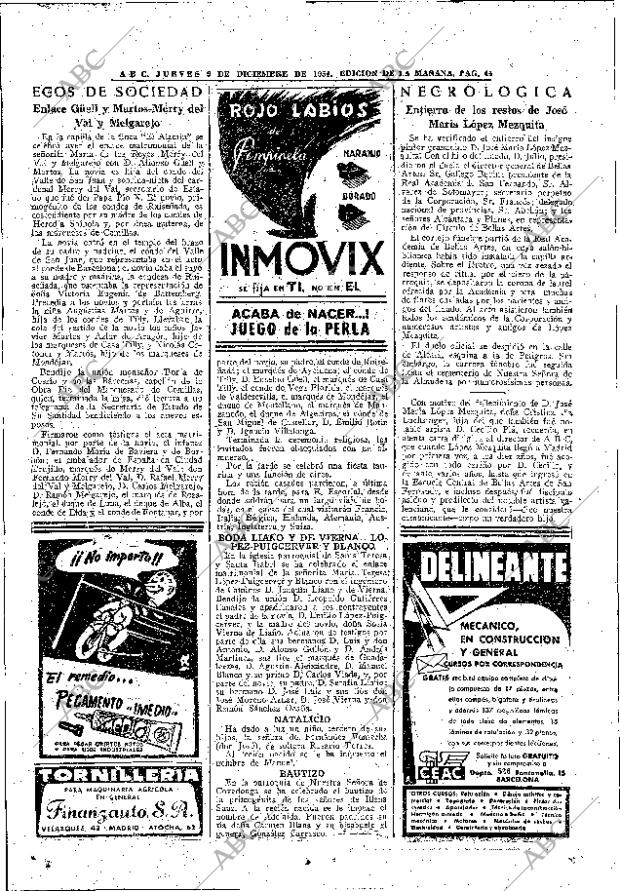 ABC MADRID 09-12-1954 página 44