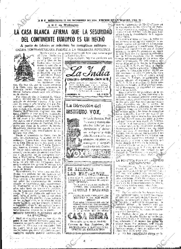 ABC MADRID 22-12-1954 página 49