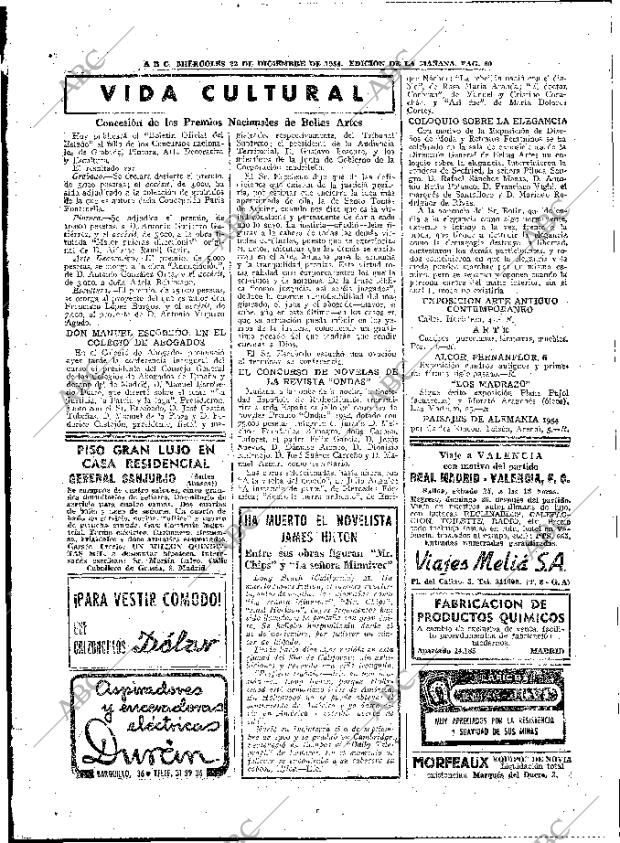 ABC MADRID 22-12-1954 página 58