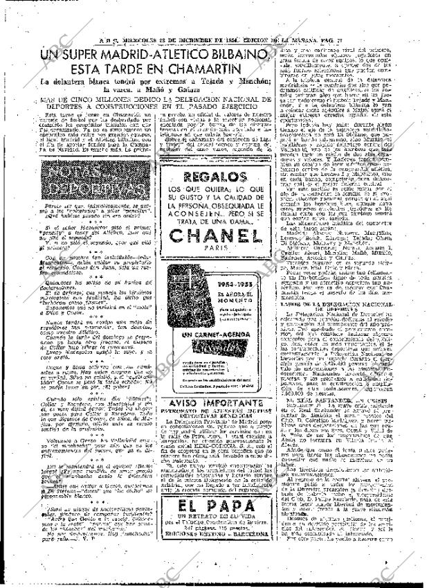 ABC MADRID 22-12-1954 página 69