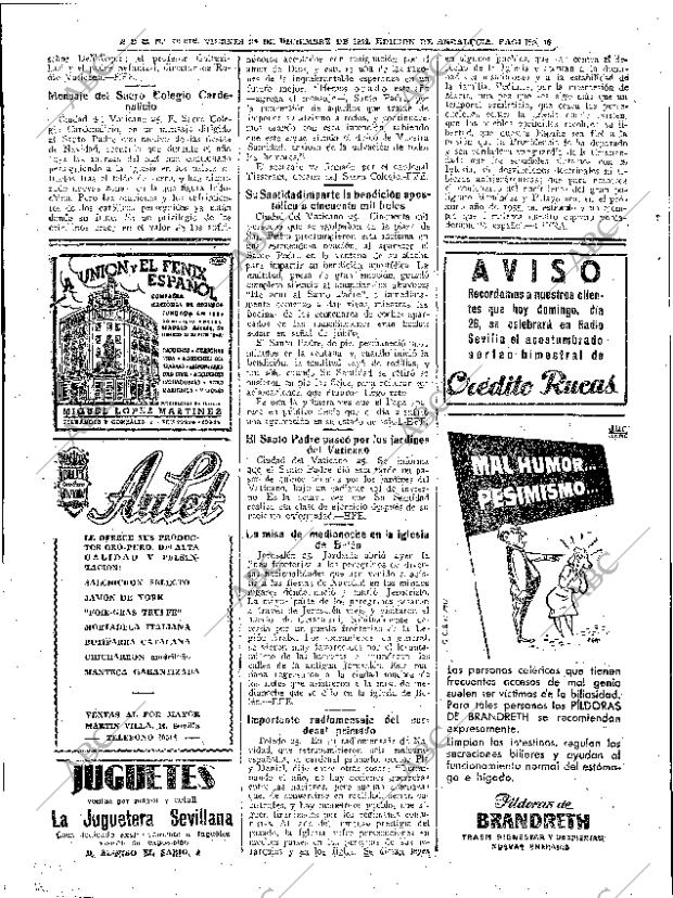 ABC SEVILLA 26-12-1954 página 16