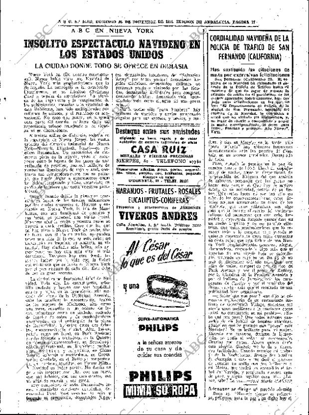 ABC SEVILLA 26-12-1954 página 17