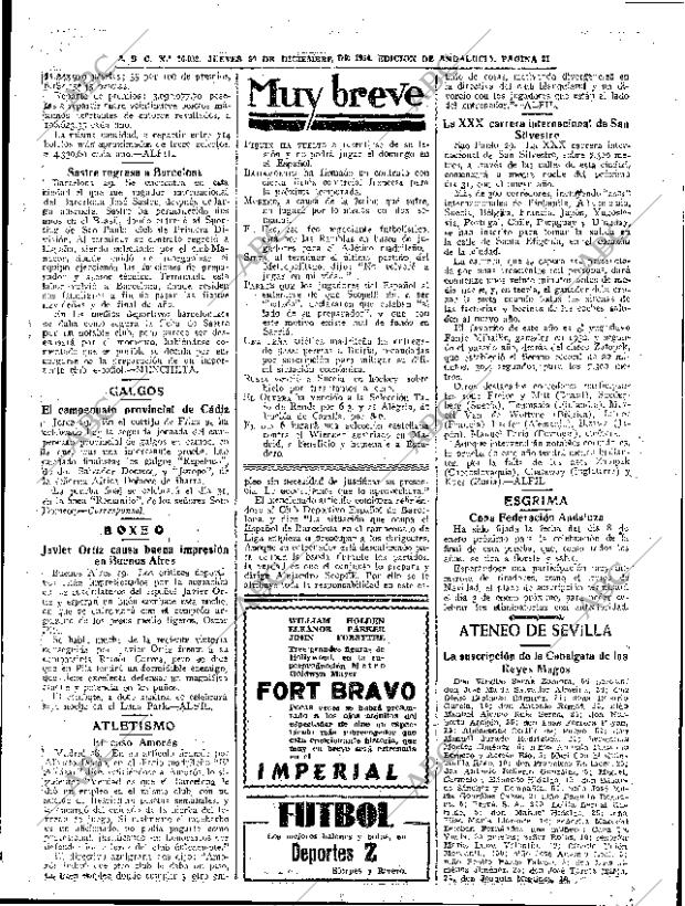 ABC SEVILLA 30-12-1954 página 29