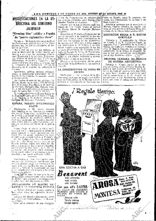 ABC MADRID 02-01-1955 página 45