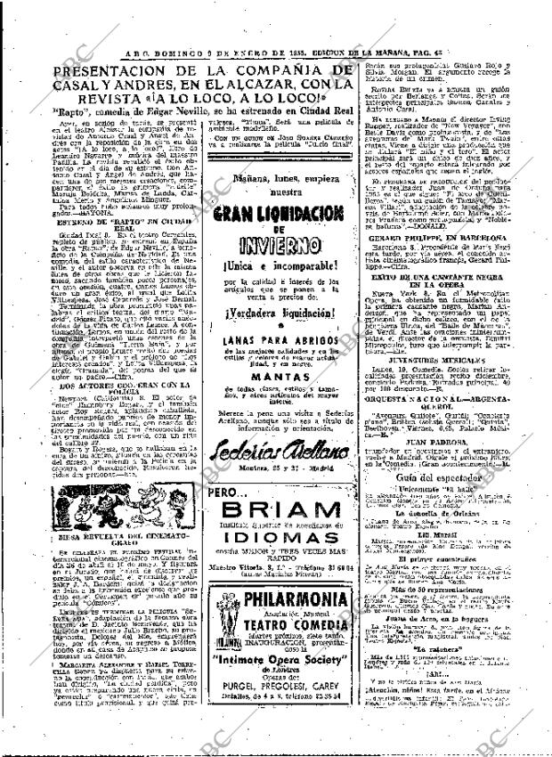 ABC MADRID 09-01-1955 página 43