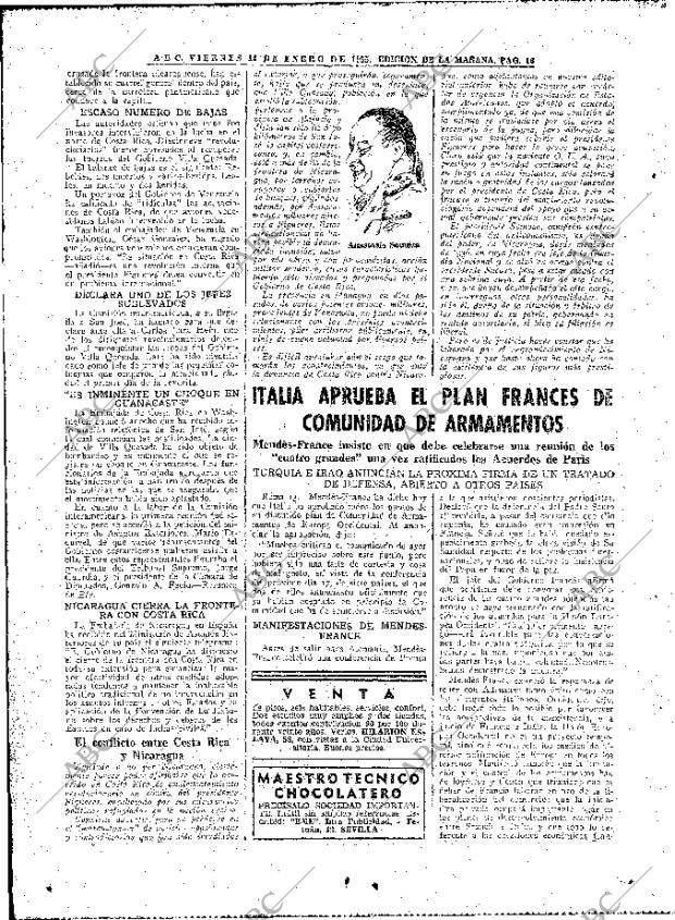 ABC MADRID 14-01-1955 página 16