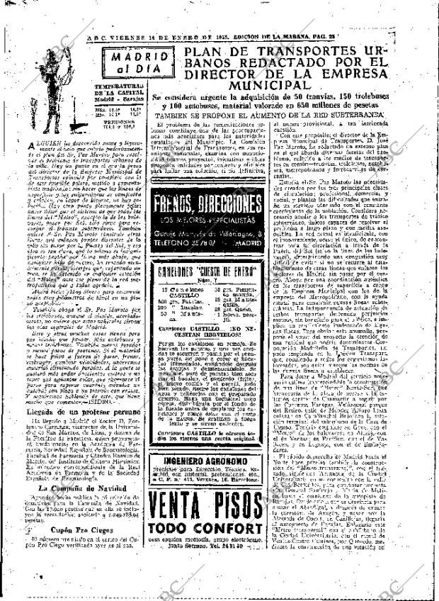 ABC MADRID 14-01-1955 página 25