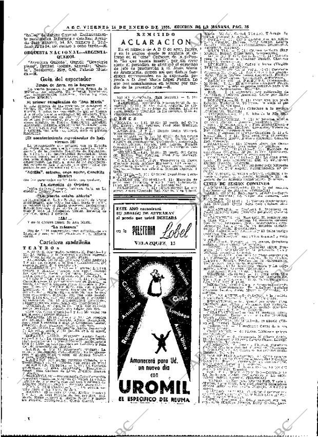 ABC MADRID 14-01-1955 página 35