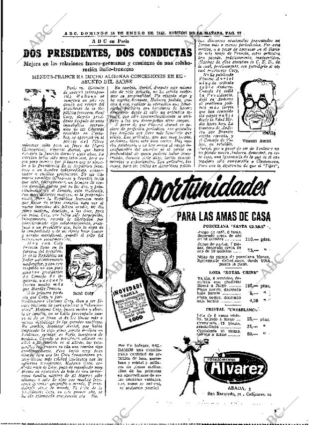 ABC MADRID 16-01-1955 página 27