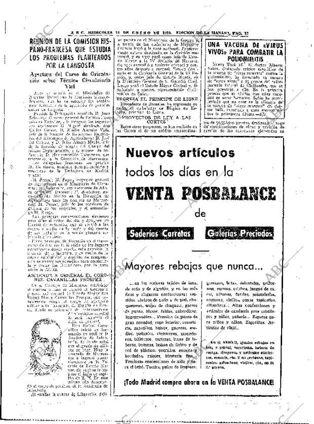 ABC MADRID 19-01-1955 página 17