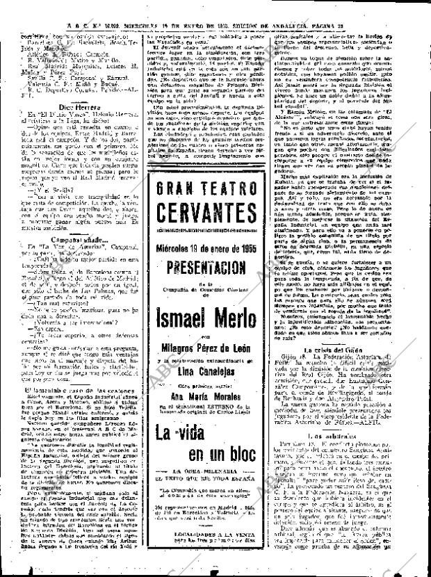 ABC SEVILLA 19-01-1955 página 22